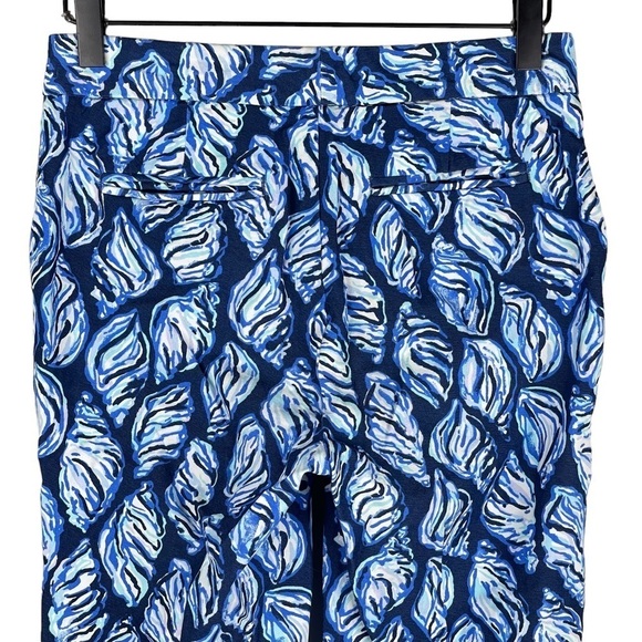 Lilly Pulitzer Skinny Pant Size 0 Keliani Stretch Conch Sea Shell Print Beach - Picture 6 of 10